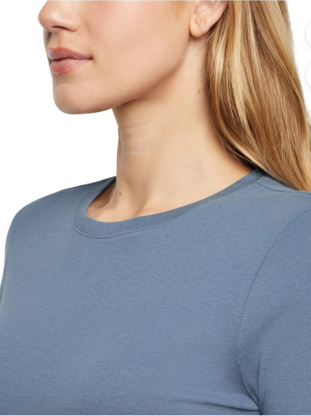 Eddie Bauer Women's Long Sleeve Crewneck Top - Slate Blue - Picture 5 of 9